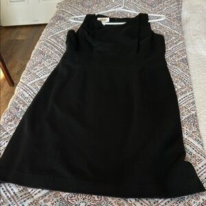 Talbots Elegant Black Sleeveless Midi Dress